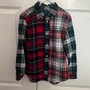 Boys like new button down flannel polo Ralph Lauren  shirt